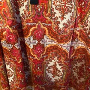 Sleeveless Paisley Blouse